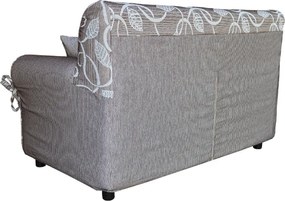 Divano 2 posti in tessuto sfoderabile 150 cm PANAMA Marrone/Beige