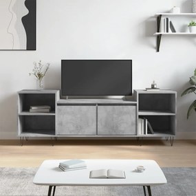 Mobile per tv grigio cemento 160x35x55 cm legno multistrato