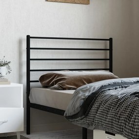 Testiera in metallo nero 107 cm