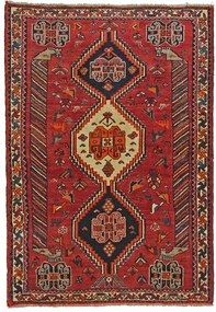 Gashghai Tappeto 170x120 Rosso (Iran) Annodato A Mano