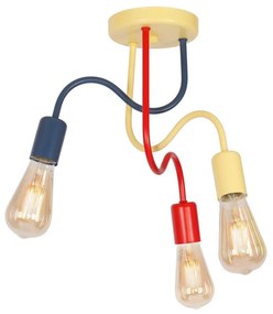 Lampadario fisso per bambini DOW 3xE27/60W/230V