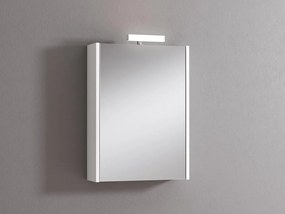 Pensile con luce Akira bianco frassinato L 51.5 x H 70 x P 15.5 cm