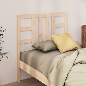 Testiera Per Letto 106x4x100 Cm İn Legno Massello Di Pino /