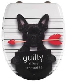 Sedile per WC con chiusura automatica 37,5 x 41,5 cm Guilty Dog - Wenko