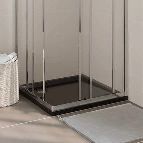 Piatto Doccia Quadrato İn Abs Nero 80x80 Cm /