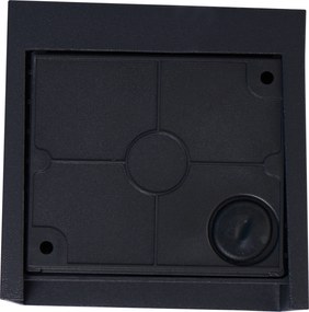 Lampada da Parete Moderna Nera Incl. LED IP44 - Edwin Quadro