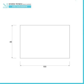 Asciugamani ospite per bagno 100% cotone nero 40x60 cm