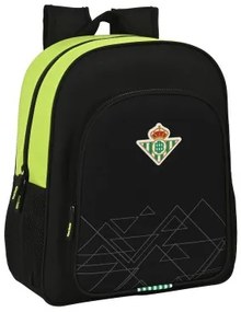 Zaino Scuola Real Betis Balompié 32 x 38 x 12 cm Nero Lime
