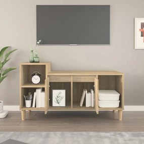 Mobile per tv rovere sonoma 100x35x55 cm legno multistrato