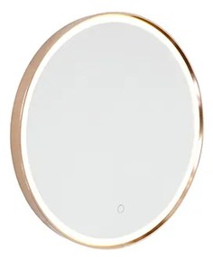Specchio da bagno rame 50 cm LED dimmer tattile - MIRAL