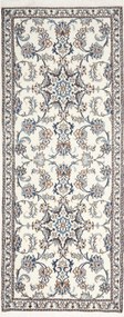 Nain Tappeto persiano 80x190 Beige (Iran) Annodato A Mano