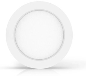 Plafoniera Led slim 12W Bianca Rotonda Bianco neutro 4000K Aigostar