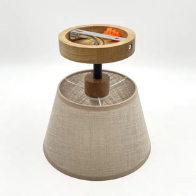 Brilagi - LED  Lampadario a plafone ANTHONY 1xE14/60W/230V quercia/beige