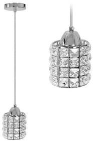 LAMPADA DA SOFFITTO CRISTALLO ARGENTO  APP727-1CP