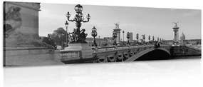 Quadro su tela – Ponte Alessandro III a Parigi in bianco e nero