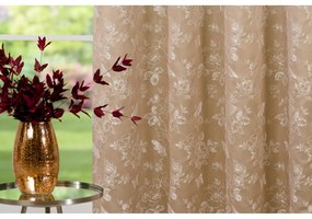 Tenda beige 135x260 cm Lillies - Mendola Fabrics