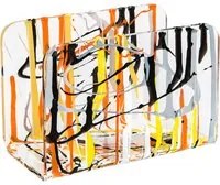 Portatovaglioli Iplex plexiglass trasparente decorato
