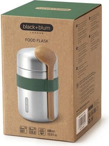 Borraccia termica argentata in acciaio inox 400 ml – Black + Blum