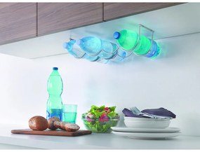 Portabottiglie da parete in metallo per 4 bottiglie My-Bottle - Metaltex