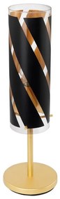 Eglo 97769 - Lampada da tavolo PINTO NERO 1 1xE27/60W/230V