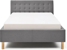 Letto singolo imbottito grigio chiaro rete non inclusa 120x200 cm Malin – Meise Möbel