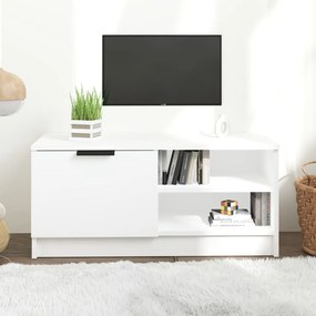 Mobile Porta Tv Bianco 80x35x36,5 Cm İn Legno Multistrato /