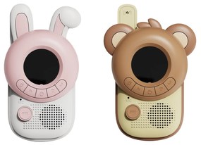 Zoo Walkie-talkie per bambini - coniglio - orso