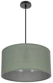 Lampadario verde con paralume in tessuto ø 40 cm Shanti – Candellux Lighting