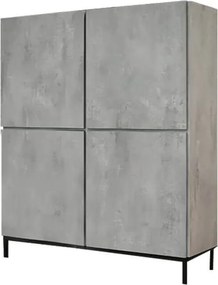 CERBERO - credenza moderna con ante ammortizzate con piedini