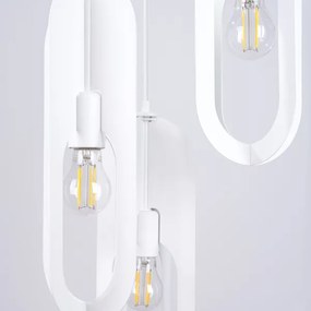 Sollux SL.1361 - Lampadario a sospensione con filo NICUS 3xE27/15W/230V bianco