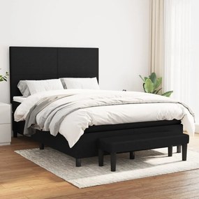Giroletto A Molle Con Materasso Nero 140x200 Cm İn Tessuto /