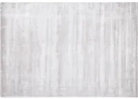 Tappeto in viscosa grigio chiaro 160 x 230 cm a pelo corto capitonn moderno