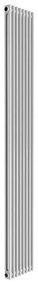 Termosifone in acciaio tubolare 2 colonne 8 elementi interasse 1735 mm ERCOS Comby bianco