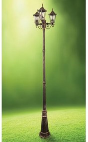 Lampada esterna 3xE27/20W/230V IP43 2,58 m effetto patina