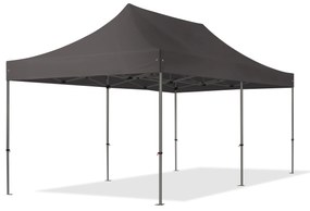 TOOLPORT 3x6m gazebo pieghevole, PREMIUM acciaio, grigio scuro - (600076)