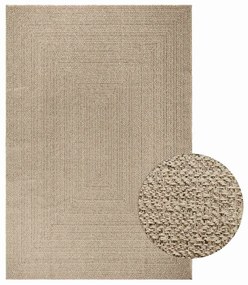 Tappeto Zızur Beige 200x290 Cm Aspetto Iuta Interni Ed Esterni /