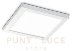 Lampada da soffitto aura pl square 3000k bianco