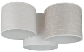 Brilagi - Plafoniera SNAKE 3xE27/15W/230V grigio/crema