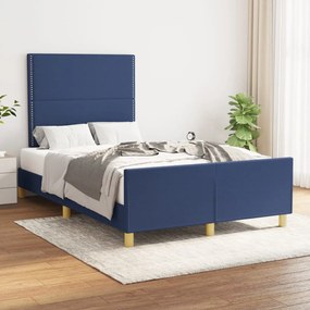 Giroletto Senza Materasso Blu 120x200 Cm İn Tessuto /
