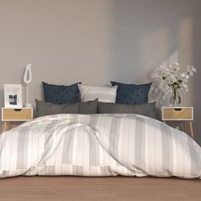 Comodini 2 pz bianco e rovere 40x40x56 cm in truciolato