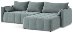 Divano angolare blu allungabile/con contenitore (con penisola a destra/con chaise lounge) Moku – Makamii