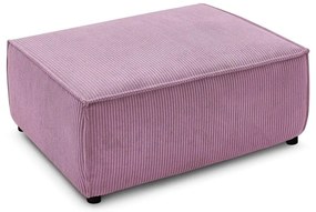 Sgabello in velluto a coste rosa Nihad - Bobochic Paris