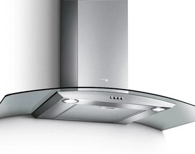 Cappa a parete Pantheon IX/A/90 TURBOAIR argento L 90 cm