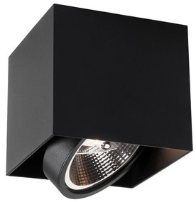 Faretto di design nero quadrato AR111 - Box