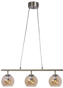 Cottex T2493AA - Lampadario a sospensione con cavo CAPELLA 3xE14/40W/230V fumé/marrone