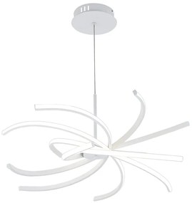 Lampadario LED design Anuk bianco Ø70cm, luce naturale 4000 lumen