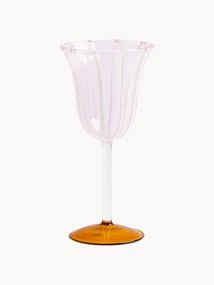 Set di 2 bicchieri da vino fatti a mano in vetro borosilicato Eve