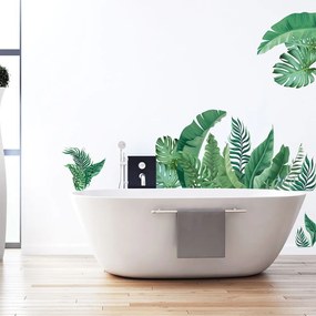 Adesivo da parete 60x90 cm Tropical Leaves - Ambiance