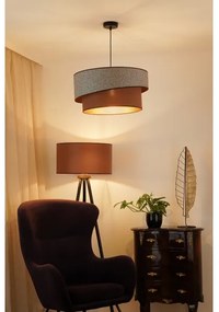 Brilagi - Lampadario a sospensione con filo VEGAS SHINE 1xE27/15W/230V diametro 50 cm grigio/marrone