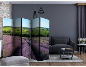 Paravento  Lavender fields II [Room Dividers]  Colore Viola, Dimensioni e Misure 225x172